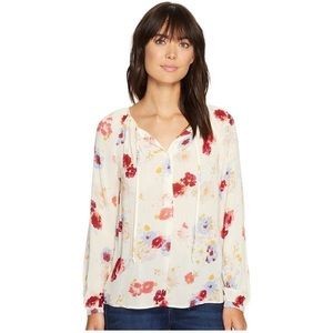 Lucky Brand Floral Peasant Top